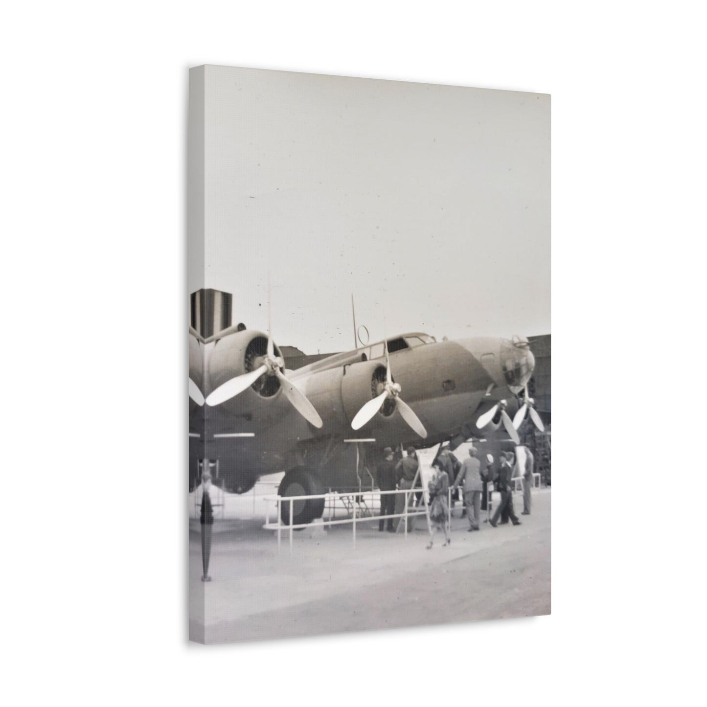 Boeing B-17 Bomber Stretched Canvas