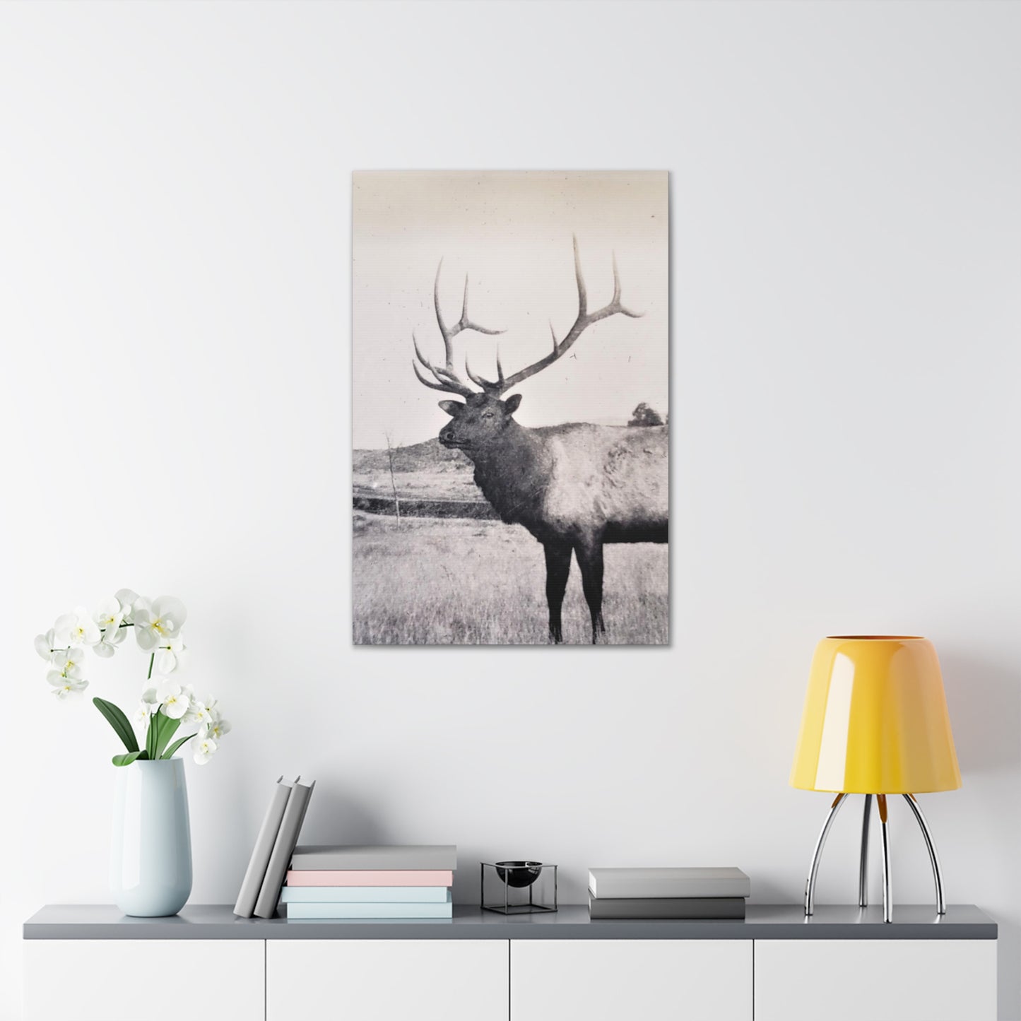 Yellowstone Bull Elk Canvas Gallery Wraps