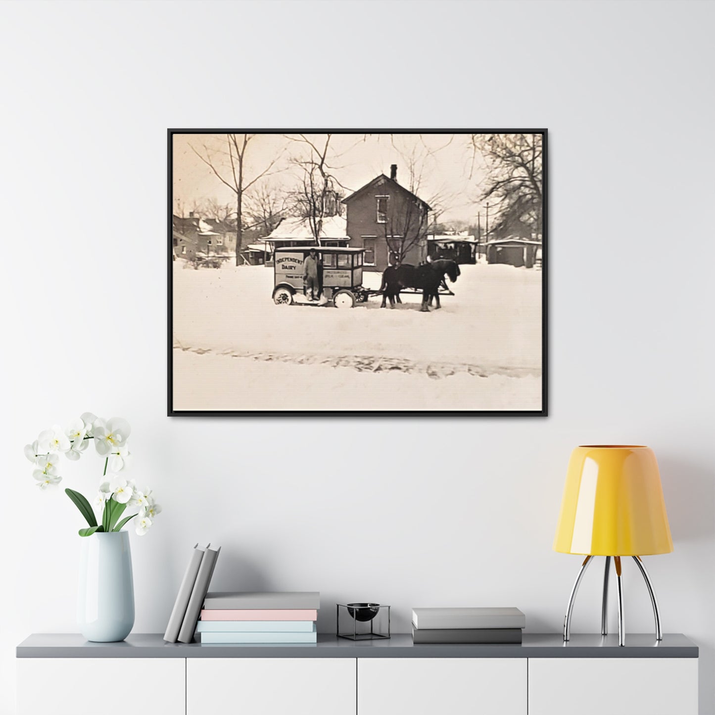 Milk Man Gallery Canvas Wraps, Horizontal Frame