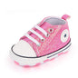 Fashionable Cute Canvas Shoes for Newborn Babies - Pink 12cm - baby shoes