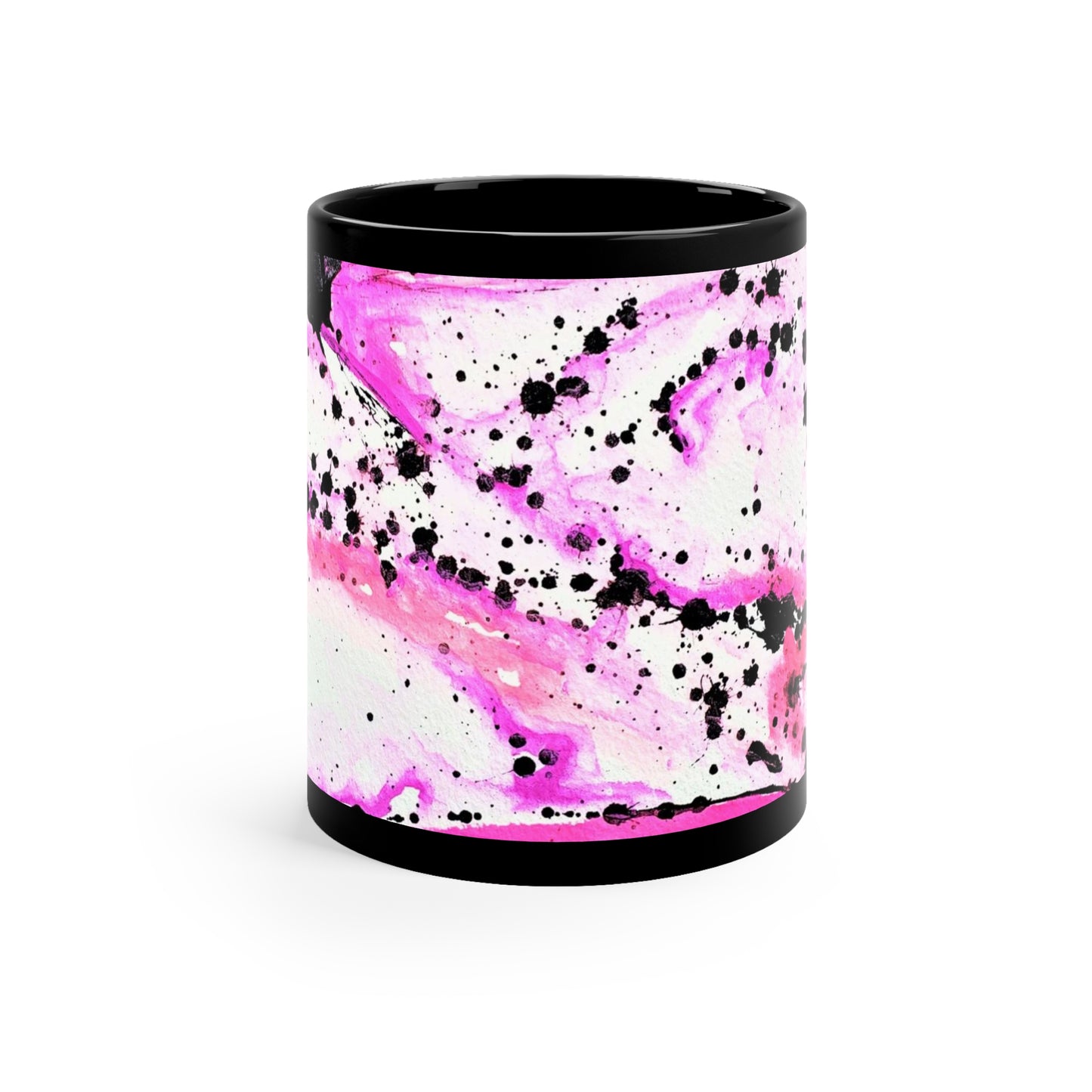 Neon Lightning Black Coffee Mug, 11oz