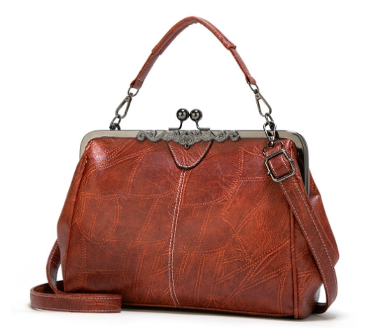 Retro Shoulder Crossbody Bag - - handbag