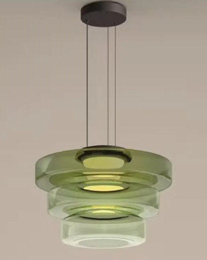 Dining Light - Three Green 45×33cm - light