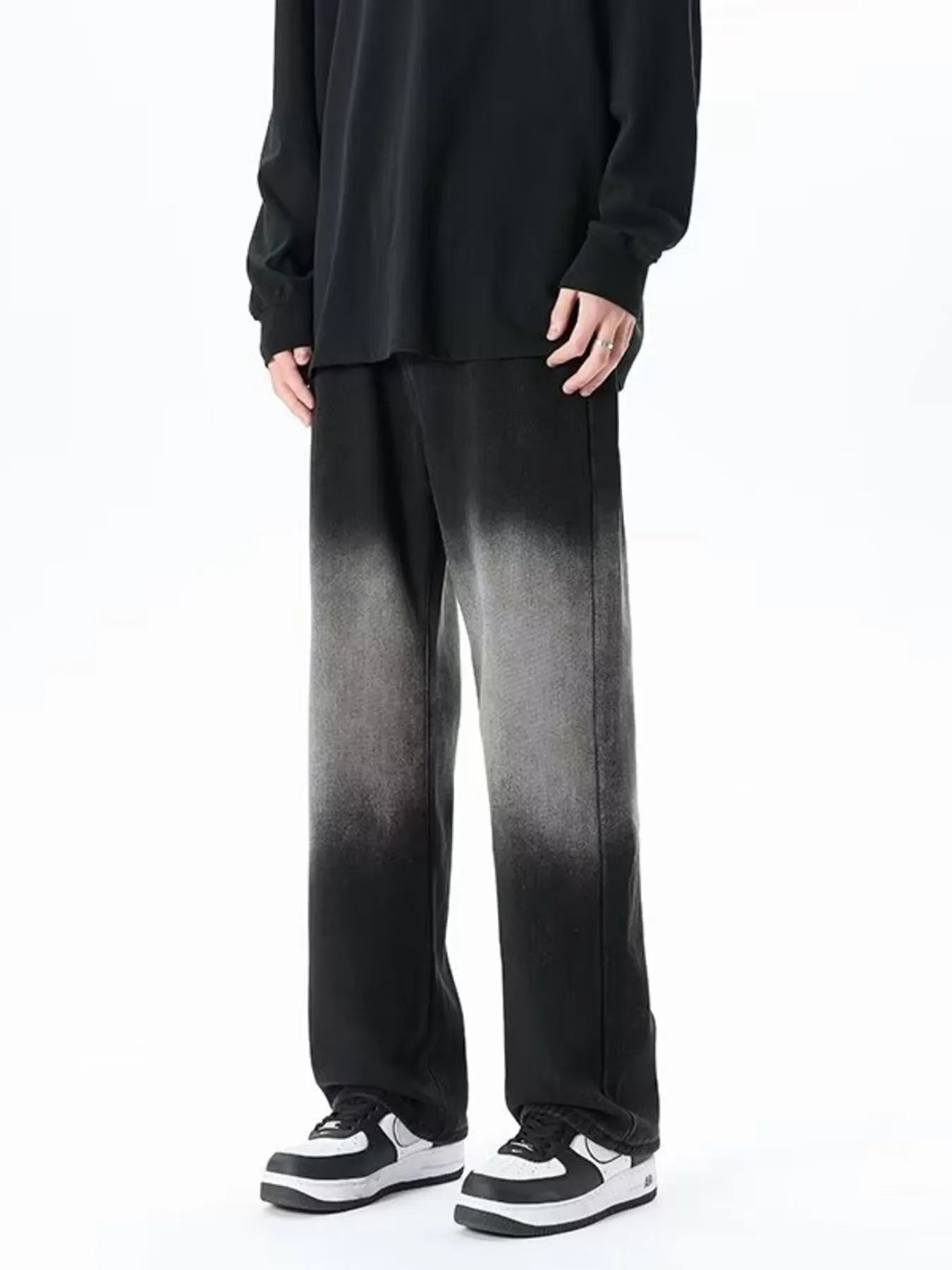 Men's Full Size Loose Fit Jeans Plus Size - -