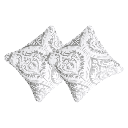 Tache Paisley Damask Matelasse Austere Grey Moon Sky Cushion Cover / Euro Sham (TB300-199) - 18 x 18 | 2-pack - Euro Sham / Cushion Cover