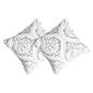 Tache Paisley Damask Matelasse Austere Grey Moon Sky Cushion Cover / Euro Sham (TB300-199) - 18 x 18 | 2-pack - Euro Sham / Cushion Cover