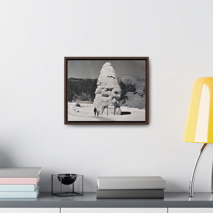 Liberty Cap Yellowstone Gallery Canvas Wraps Horizontal Frame 14″ x 11″ Walnut 1.25"
