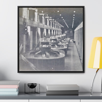 Boulder Dam Powerhouse Gallery Canvas Wraps Square Frame 24″ x 24″ 1.25"