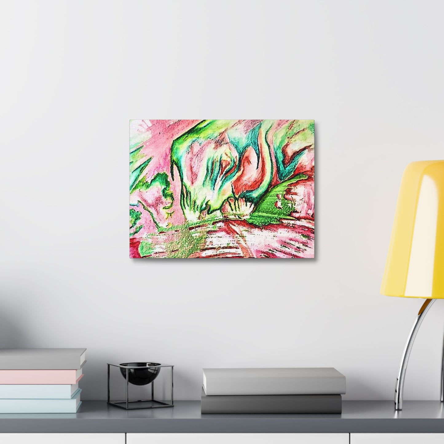 Pink Forest Stretched Canvas