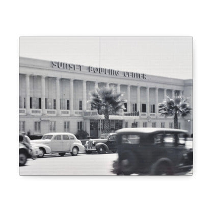 Sunset Bowling Center Largest in U.S 1939 Stretched Canvas