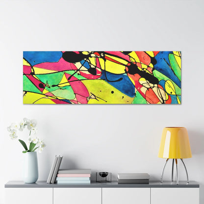 Exploding Earth Canvas Gallery Wraps 60″ x 20″ 1.25"