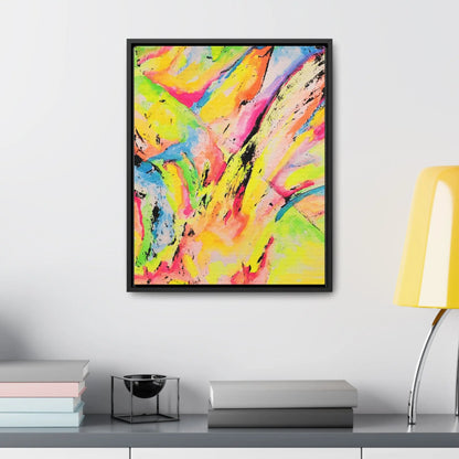 Neon Fire Gallery Canvas Wraps, Vertical Frame