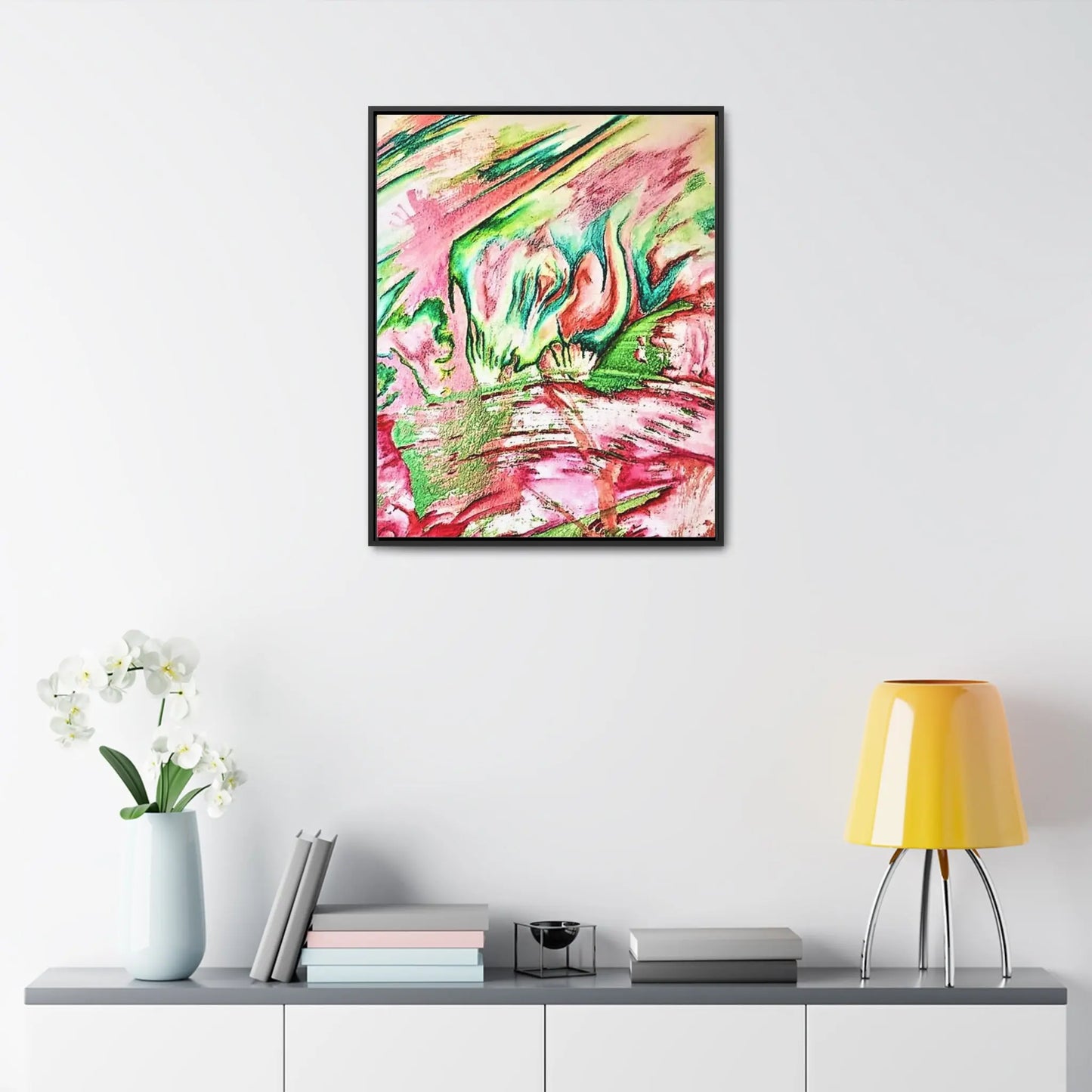 Pink Forest Gallery Canvas Wraps, Vertical Frame