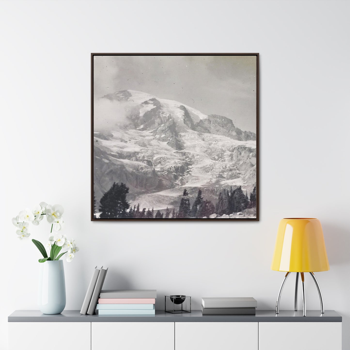 Mount Rainier Gallery Canvas Wraps, Square Frame