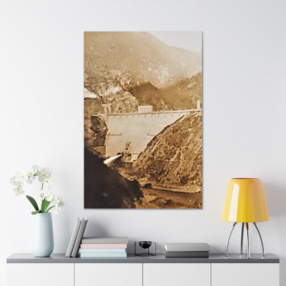 Back View Morris Dam Spillway Canvas Gallery Wraps 32″ x 48″ 1.25"