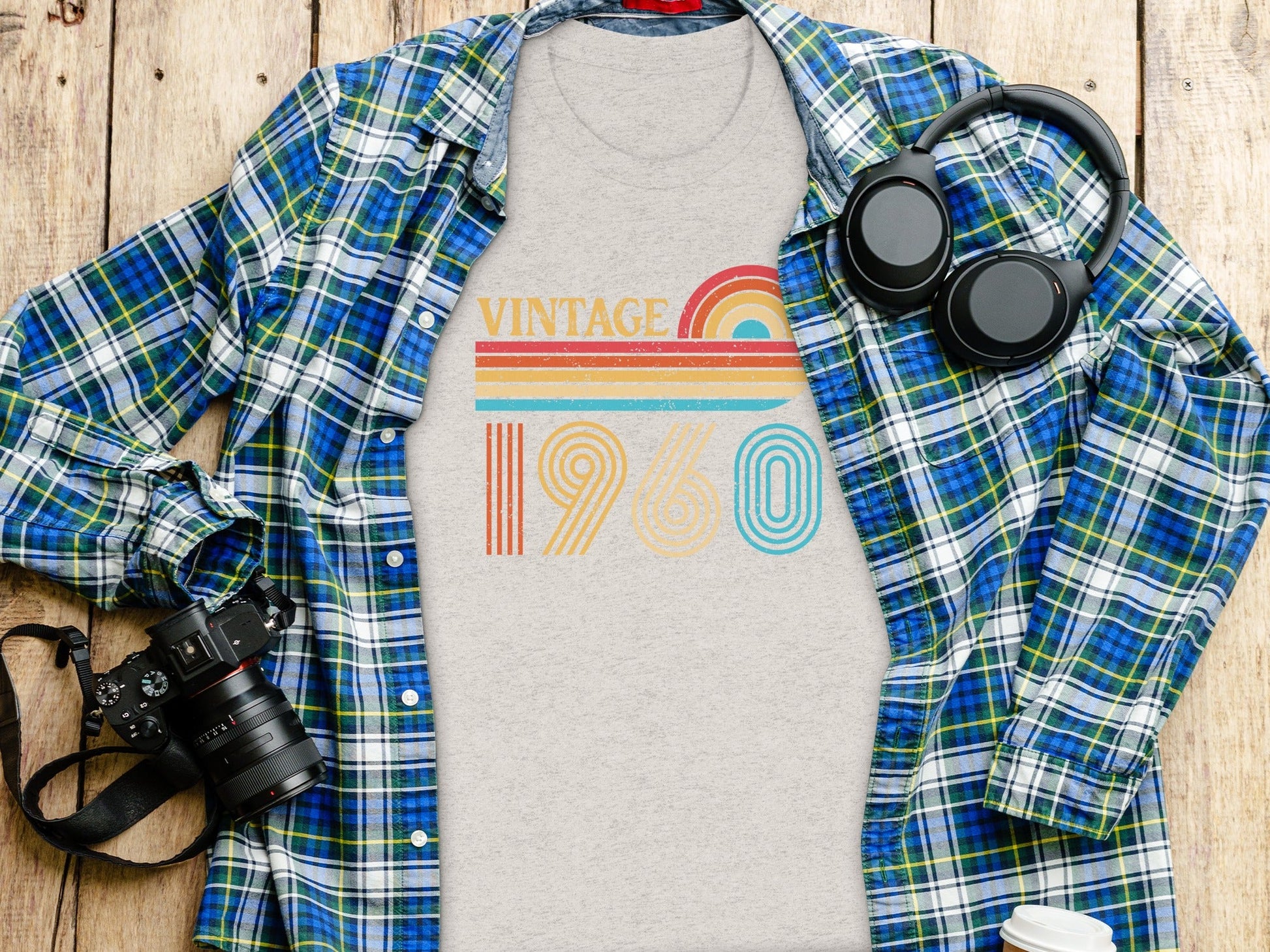 Retro Vintage 1960 Graphic Design Cool Style T-Shirt- Cloud 16 Clothing Co.- {{Product type}}