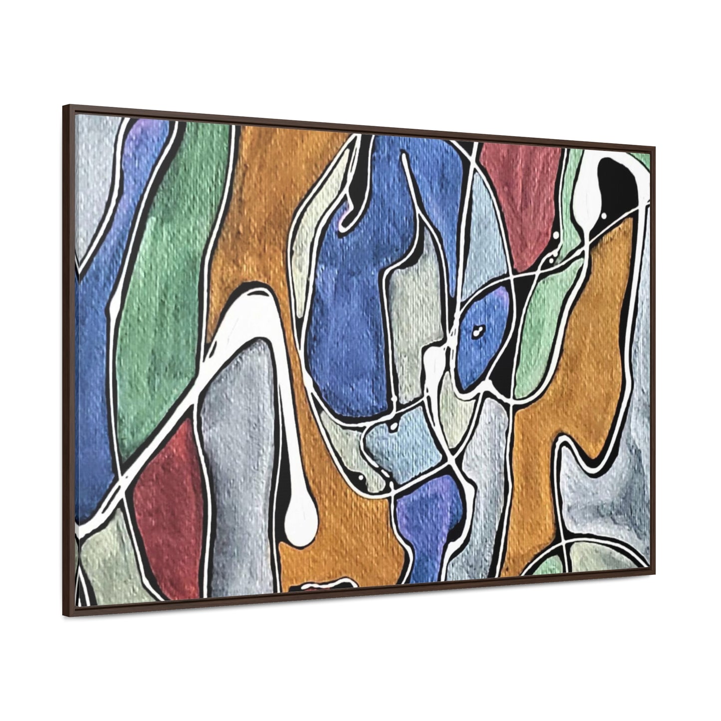 Blue Girl Gallery Canvas Wraps, Horizontal Frame