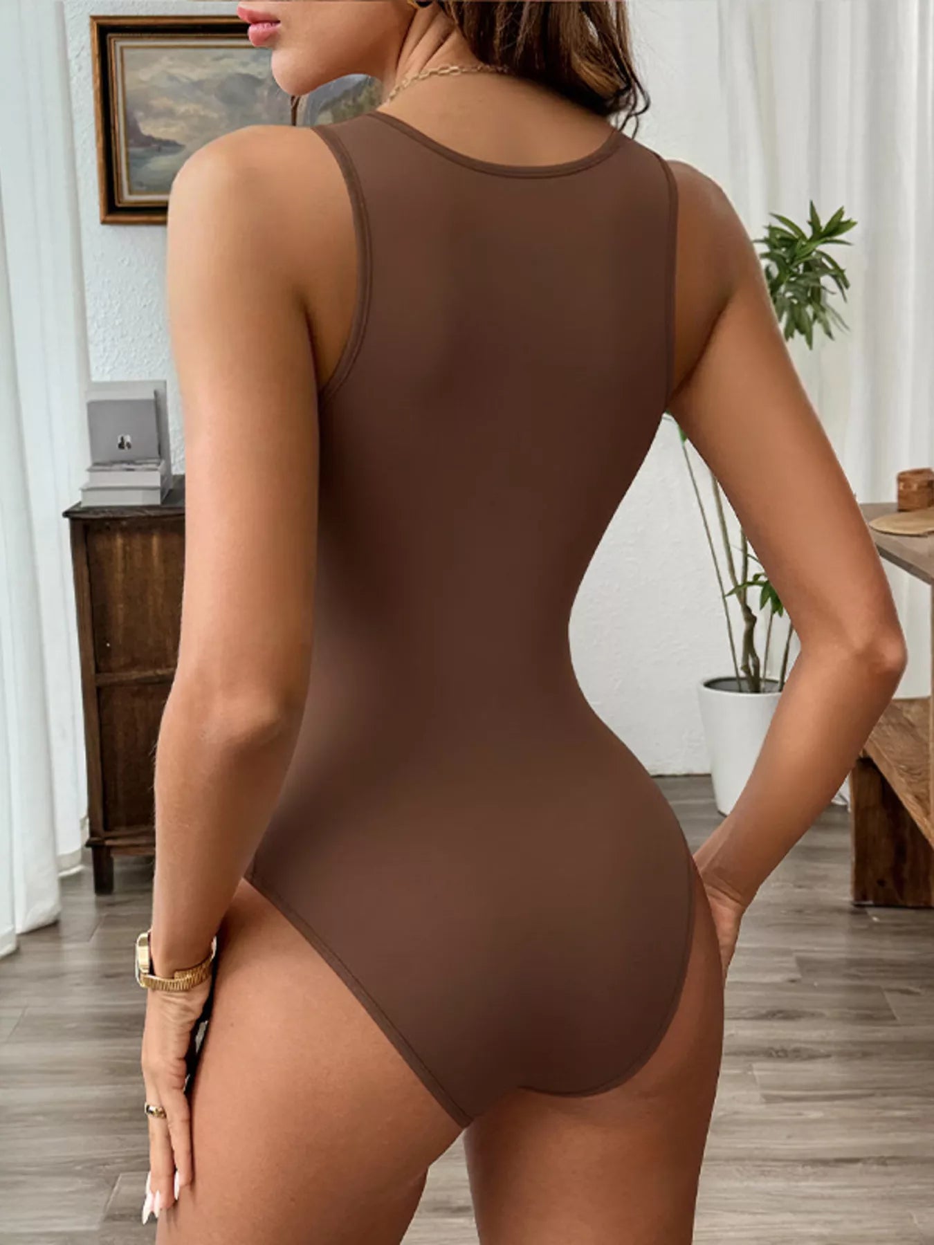 Deep V-Neck Bodysuit See size chart under “more details” - - Bodysuit