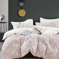 Botanic Bliss King Cotton Duvet Set - Dusty Pink & Beige - Botanical-dusty Pink King(104"×90") - duvet set