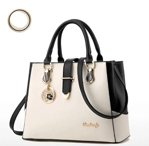 Korean Style Sweet Womens Shoulder Bag - White - handbag