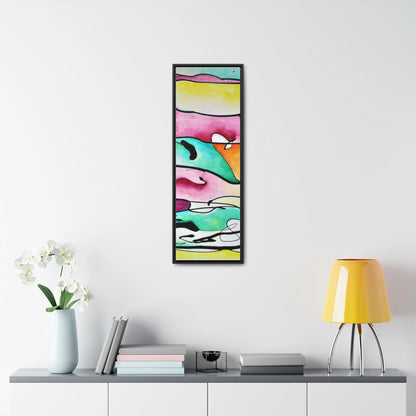 Shredded Paper Gallery Canvas Wraps, Vertical Frame