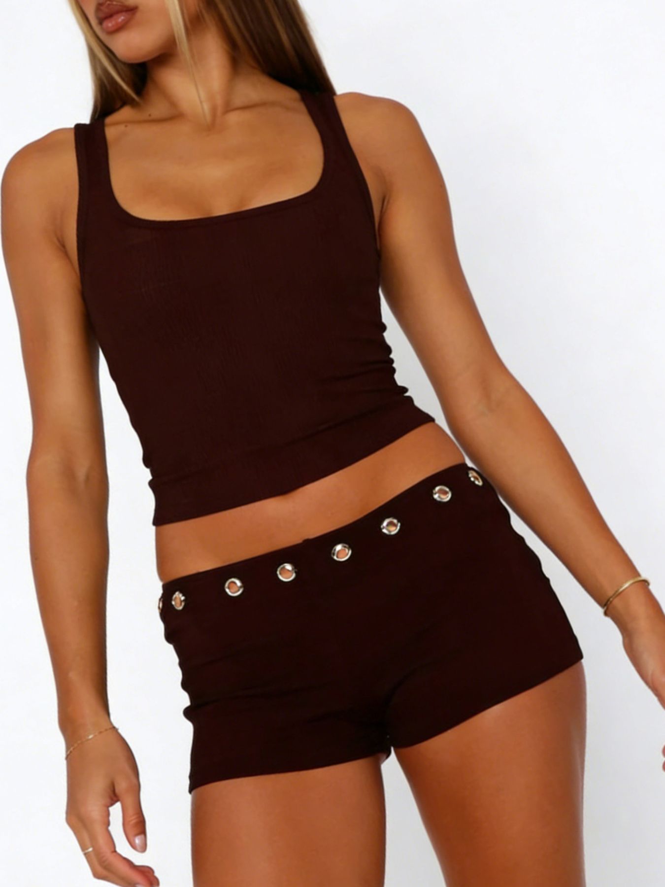 Wide Strap Tank and Shorts Set- Shopimist- {{Product type}}