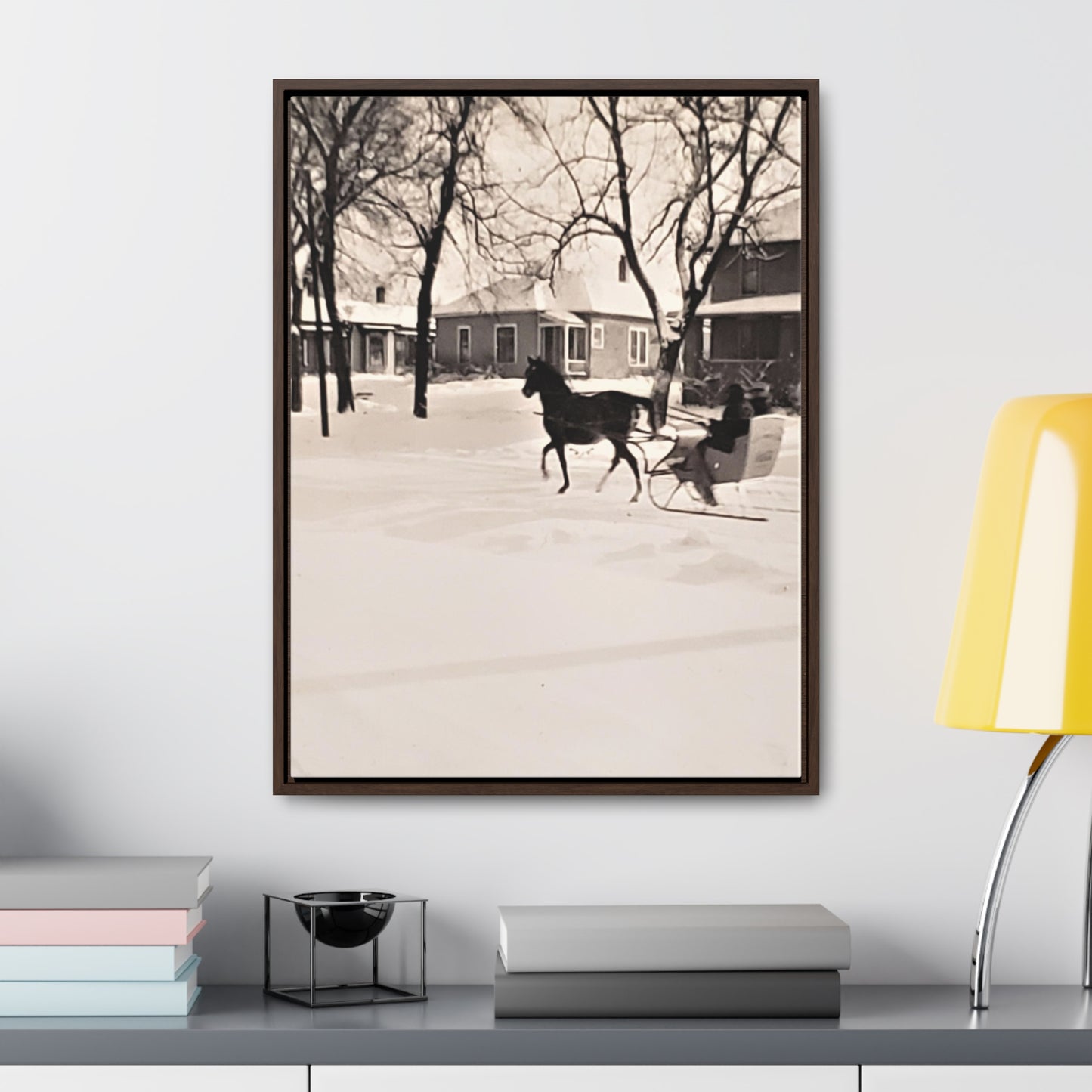 Carriage Ride Gallery Canvas Wraps, Vertical Frame