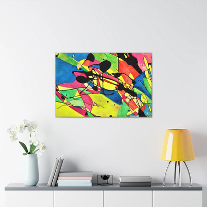 Exploding Earth Canvas Gallery Wraps 36" x 24" 1.25"