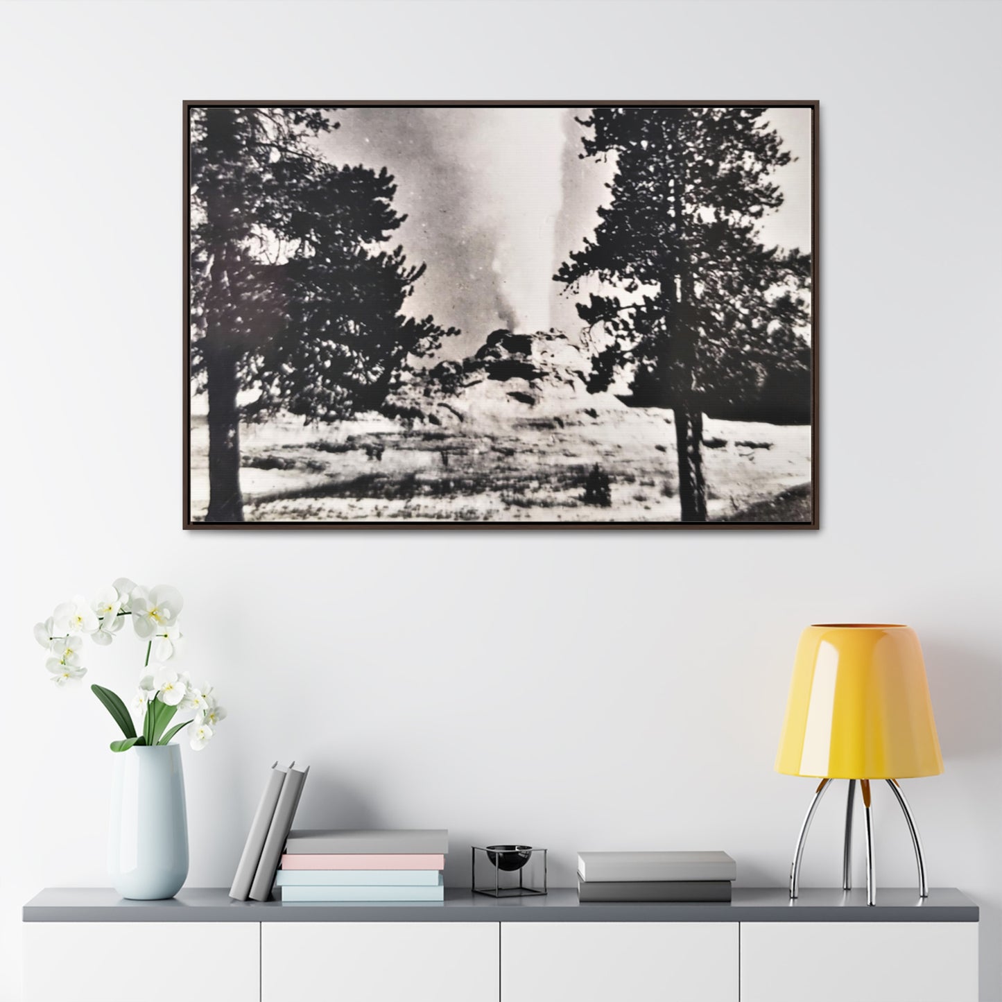 Castle Geyser Yellowstone Gallery Canvas Wraps, Horizontal Frame