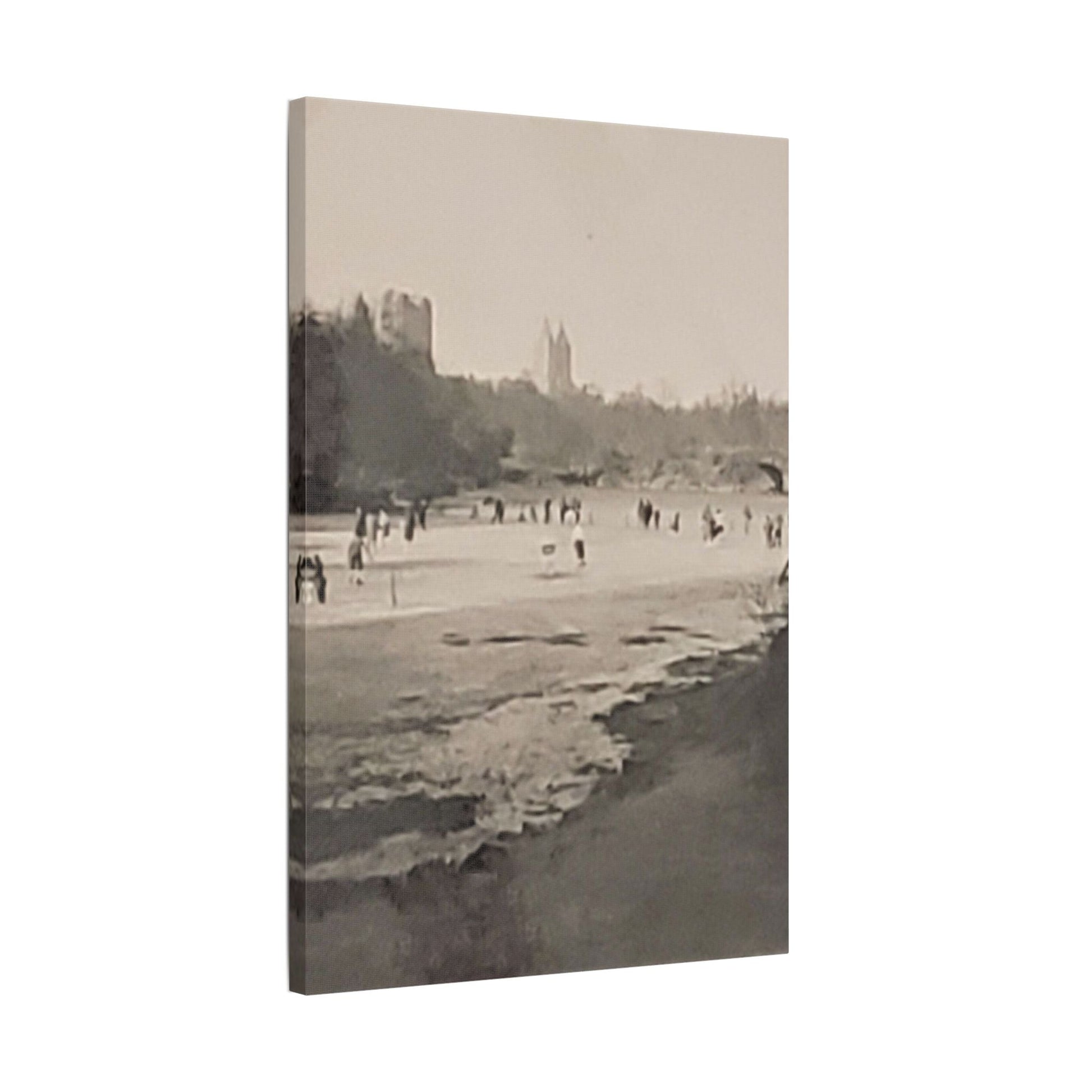 Central Park Satin Canvas Stretched
