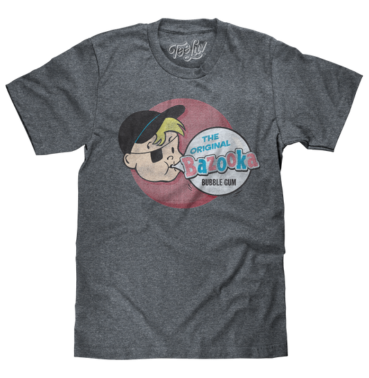 Bazooka Joe T-Shirt - Gray - - mens tee