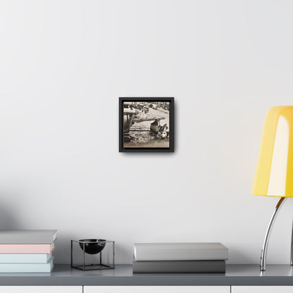 Concrete Worker Gallery Canvas Wraps Square Frame 6″ x 6″ Premium Gallery Wraps (1.25″) Black