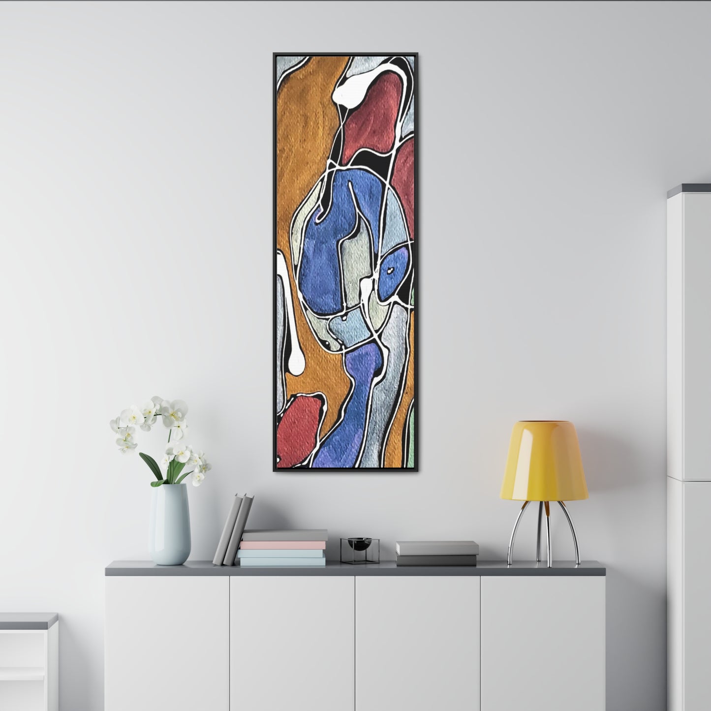 Blue Girl Gallery Canvas Wraps, Vertical Frame