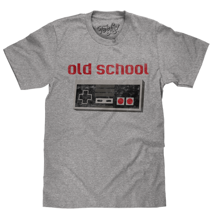 Old School T-Shirt - Gray - - mens tee