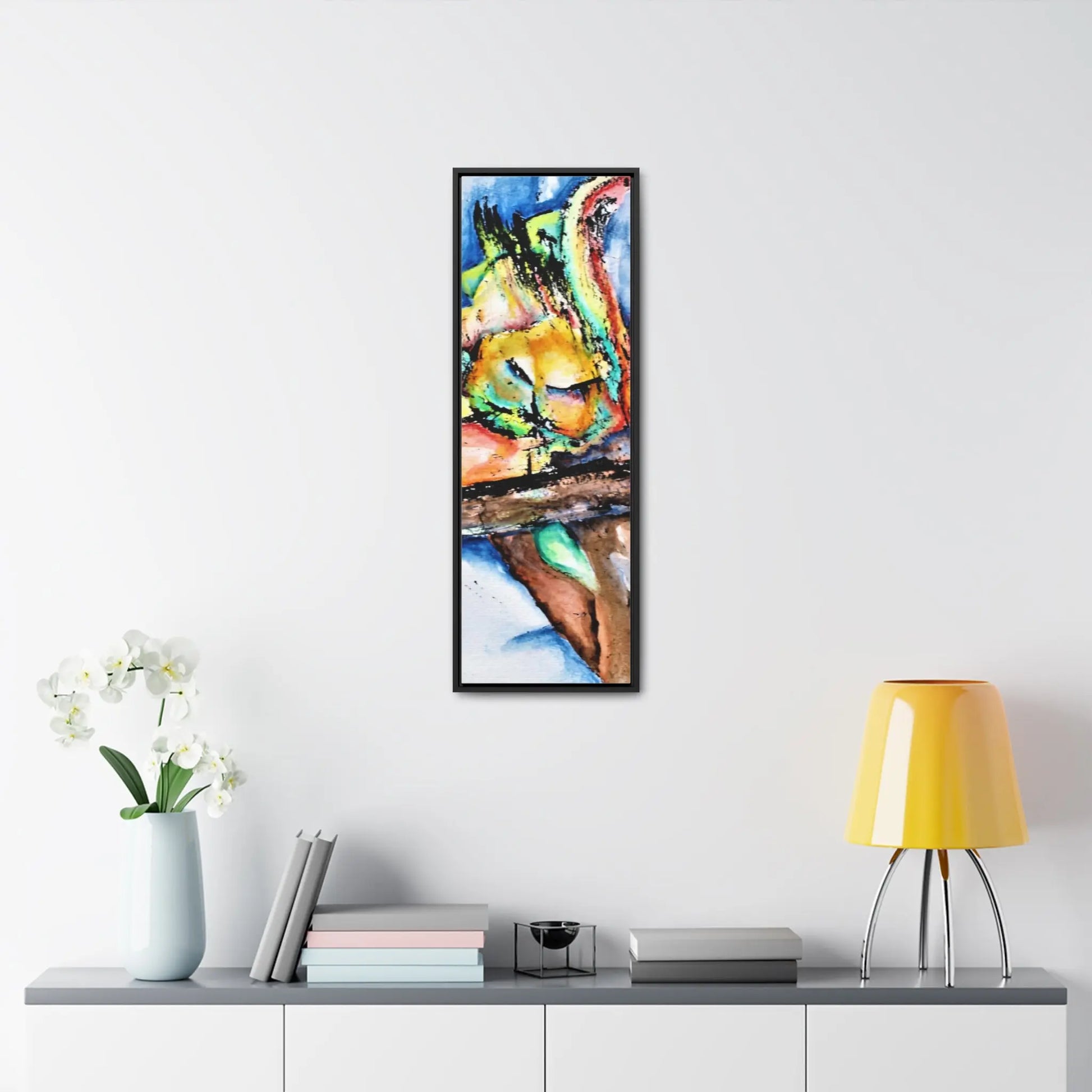 Owl In Flight Gallery Canvas Wraps, Vertical Frame