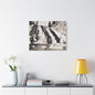 Gibbon Falls Yellowstone Satin Canvas Stretched 30" x 24" (Horizontal) 1.5"