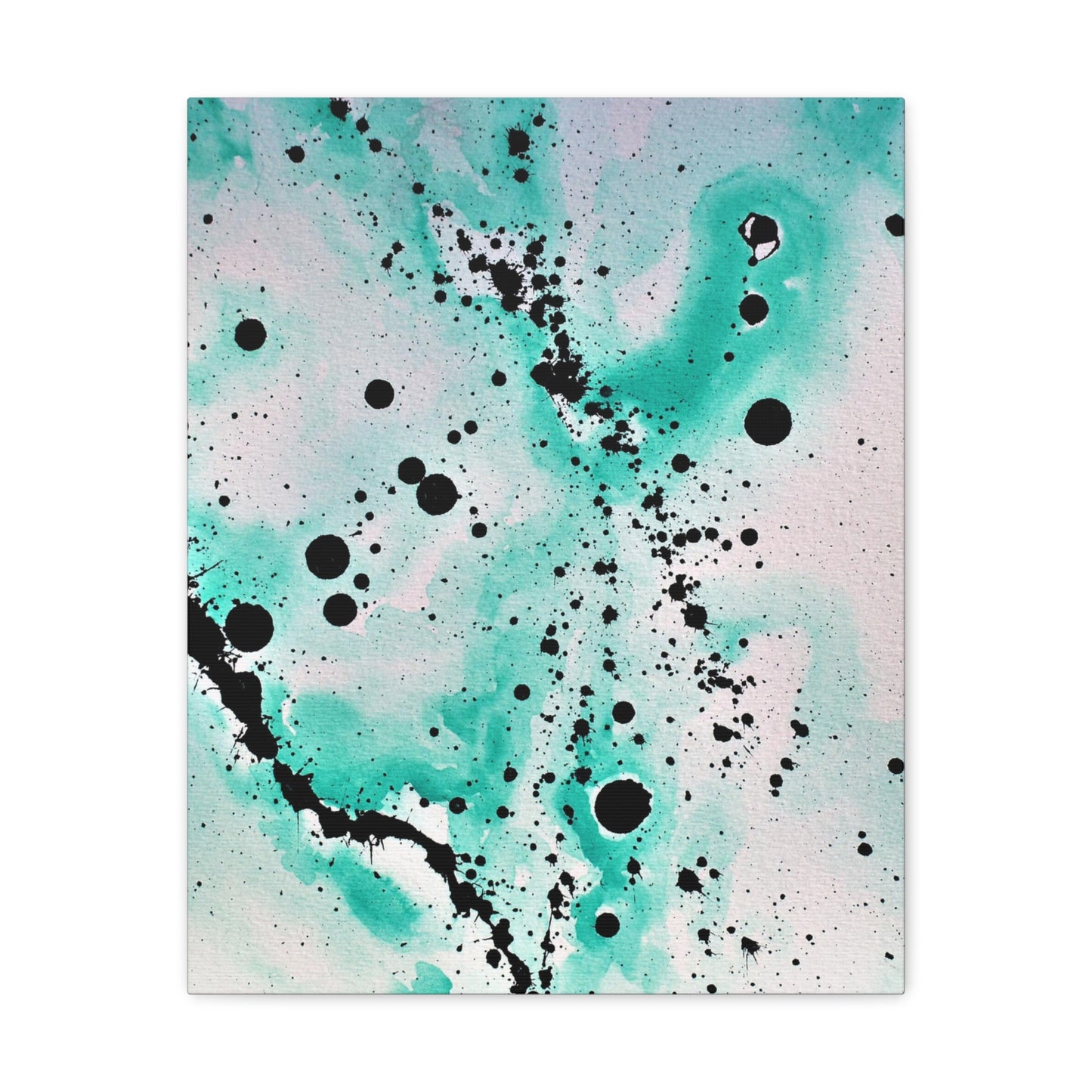 Teal Burst Canvas Gallery Wraps