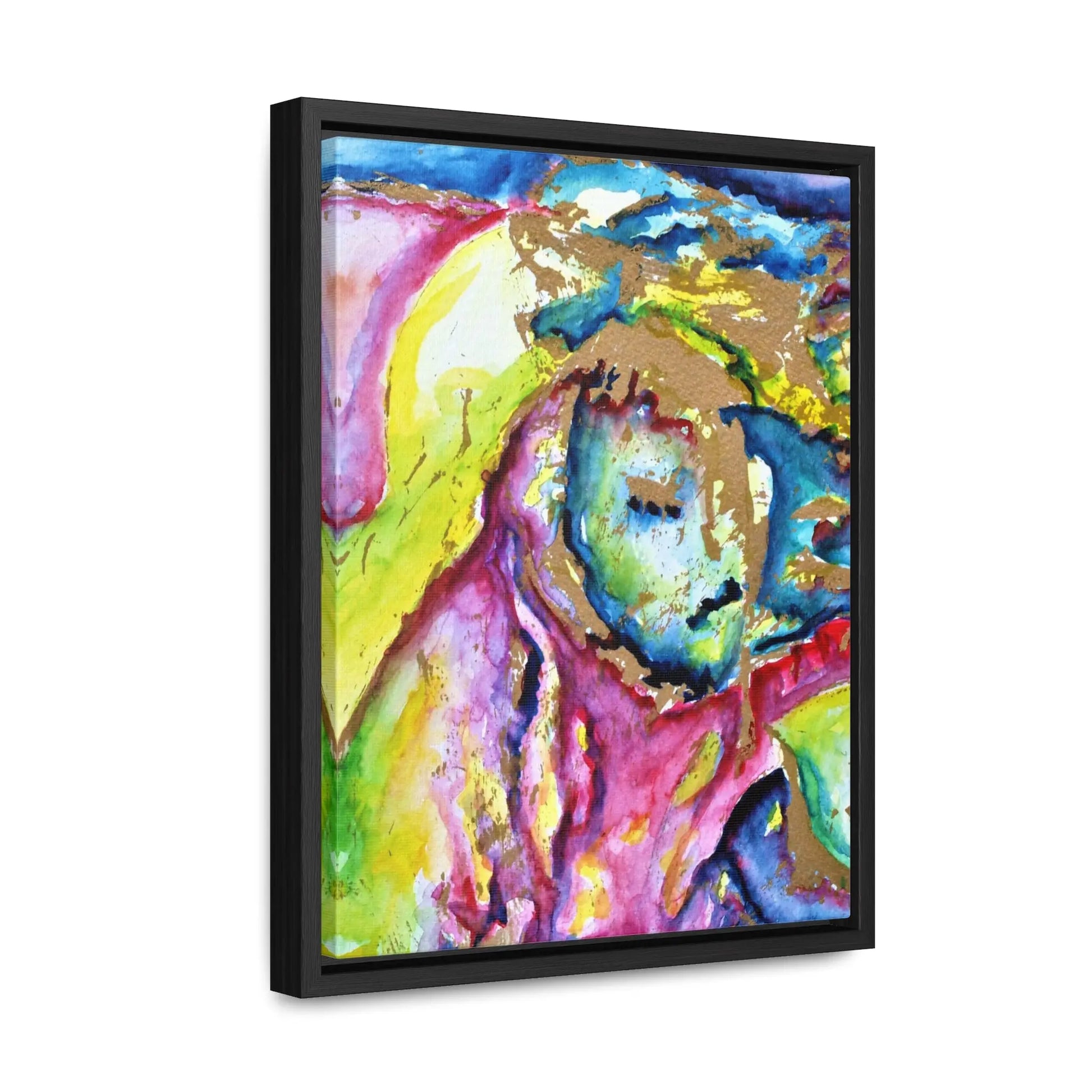 Mothers Face Gallery Canvas Wraps, Vertical Frame