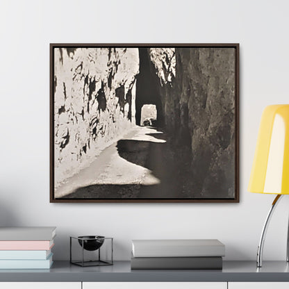 Tunnel at The Needles Gallery Canvas Wraps Horizontal Frame 24″ x 20″ Walnut Premium Gallery Wraps (1.25″)