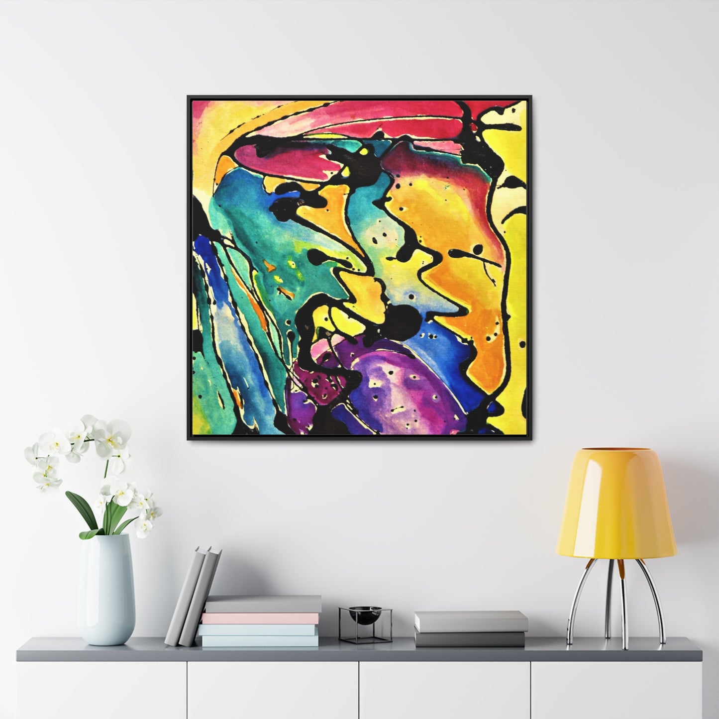 Sing Gallery Canvas Wraps, Square Frame