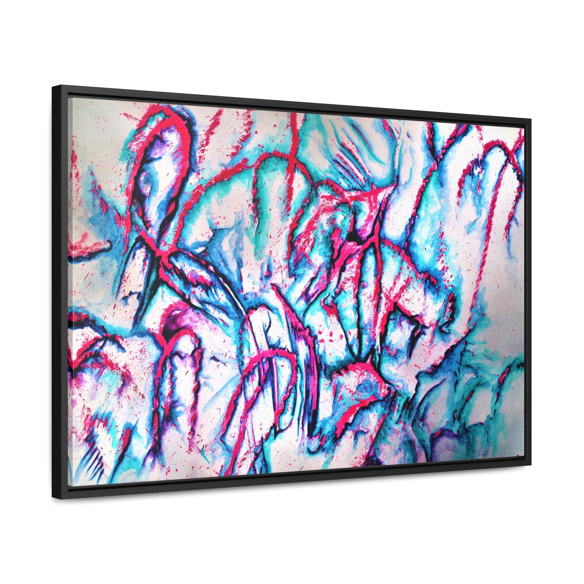 Pink Jellyfish Gallery Canvas Wraps, Horizontal Frame