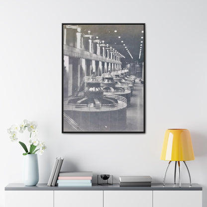 Boulder Dam Powerhouse Gallery Canvas Wraps Vertical Frame 30″ x 40″ 1.25" Black