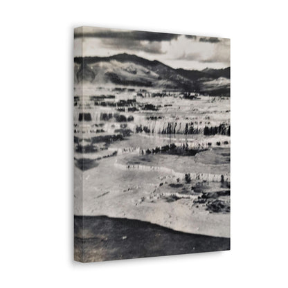 Springs at top of Jupiter Terrace Yellowstone Canvas Gallery Wraps