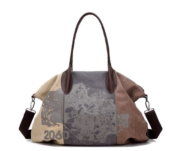 Versatile Canvas Womens Shoulder Tote Bag - - handbag