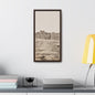 West Gallery Canvas Wraps Vertical Frame 10″ x 20″ Premium Gallery Wraps (1.25″) Walnut