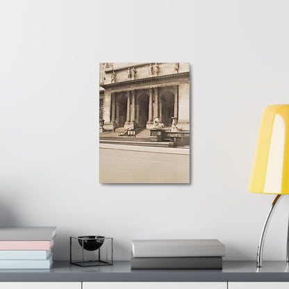 New York Public Library Stretched Canvas 1.5" 12″ x 16″