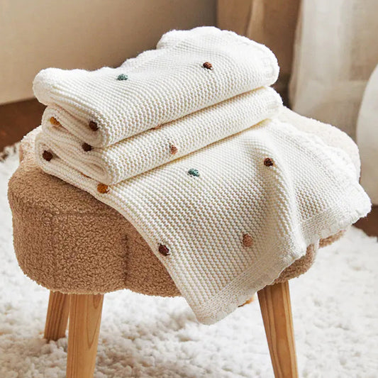 Nordic Minimalist Multi-Color Office Nap Blanket - - blanket