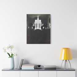 Golden Gate International Exposition Night Satin Canvas Stretched 24" x 30" (Vertical) 1.5"