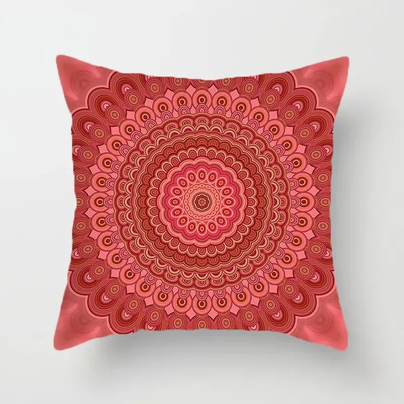 Pillowcase Decorative Abstract Geometric Bohemian Mandala Style