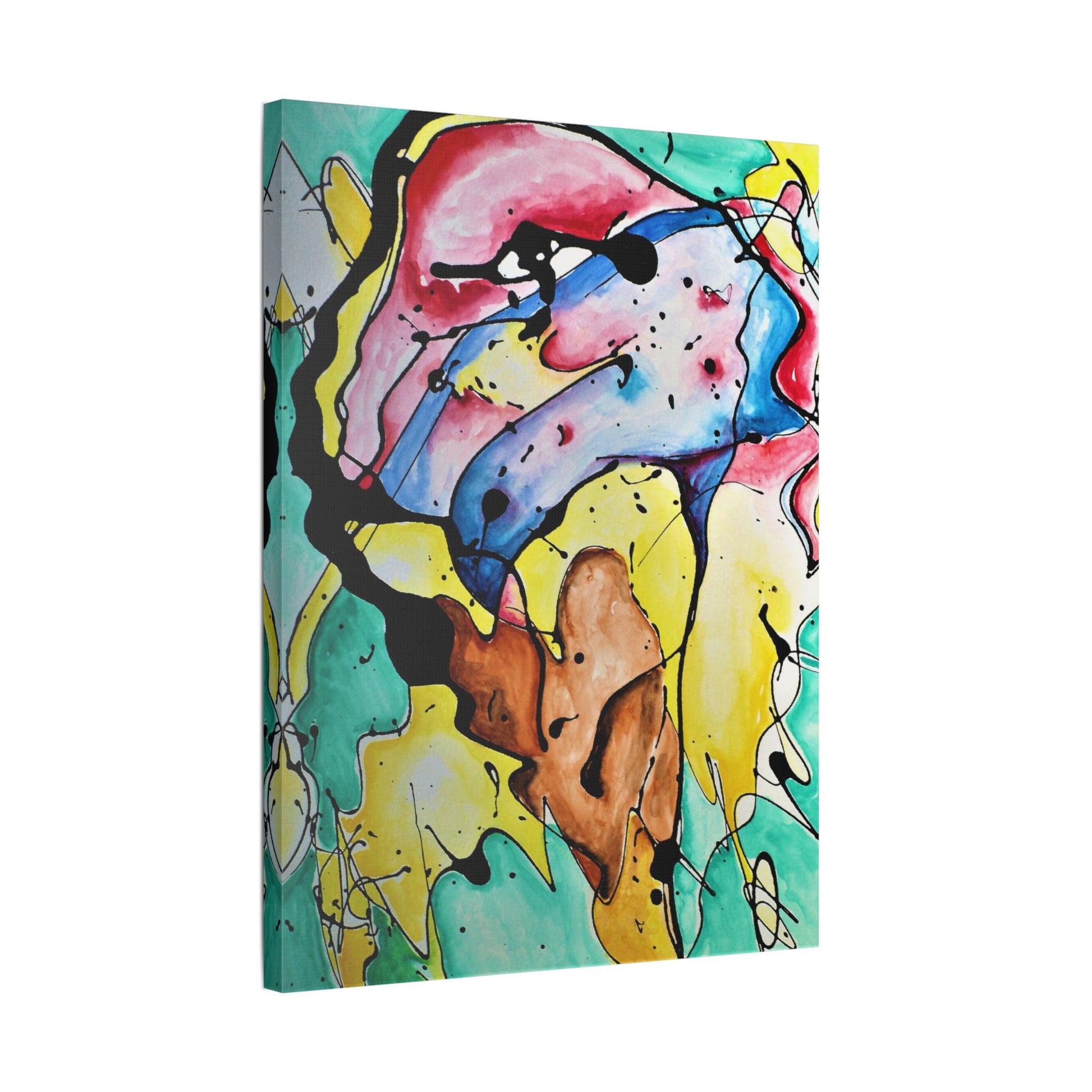 3rd Eye Sundae Satin Canvas Stretched - Kia Day Design